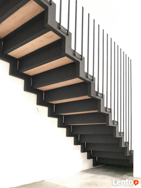 Nowoczesne schody wewnętrzne- loft- industrial NA ZAMÓWIENIE