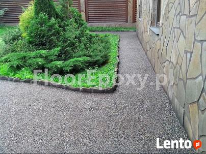 Kamienny dywan hydroizolacja podłoga z żywicy dekoracyjna