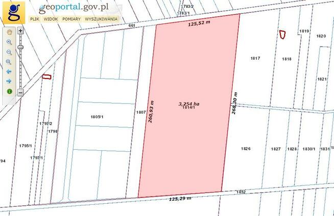 Krasice, ul. Leśna - Działka budowlana · 32610 m²
