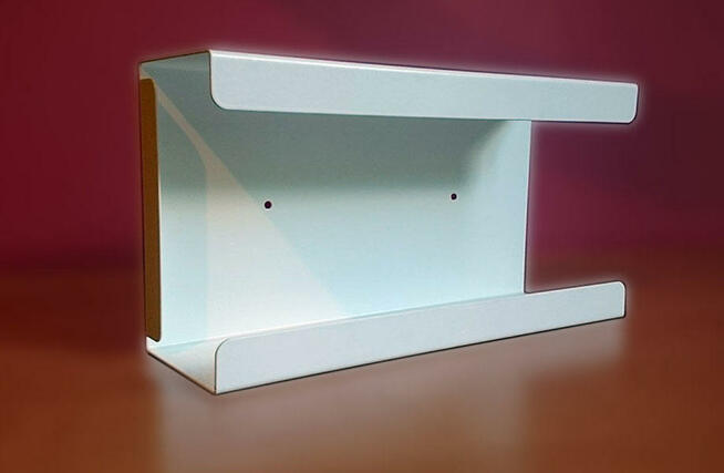 Podajnik (dozownik) na rękawice – pojedynczy BIAŁY, gł. 7,5