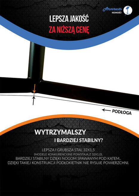 Podłokietnik do tatuażu - stojak kosmetyczny do tatuowania