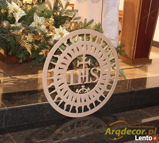 Hostia JHS 74 cm - Pierwsza Komunia, Boże Ciało dekoracje