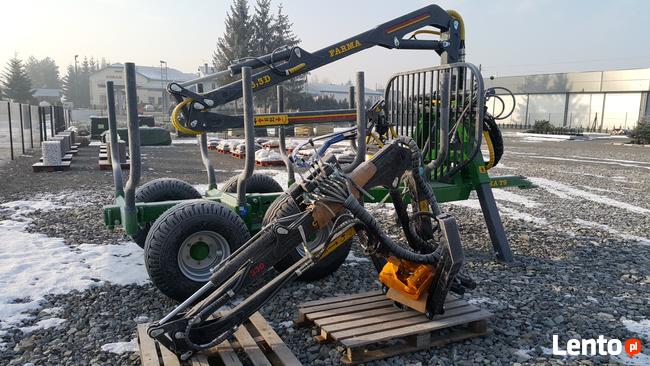 ŻURAW HDS DO DREWNA 3,3m LAPY PODPOROWE CHWYTAK ROZDZIELACZ