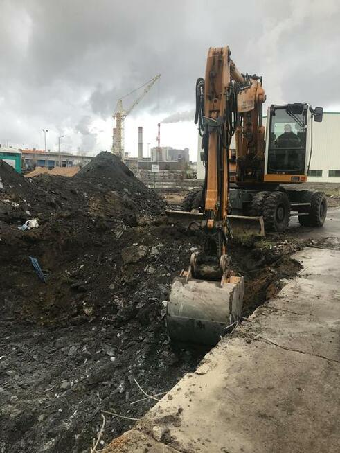 uslugi -koparka kołowa, koparko ładowarka ,minikoparka Konin