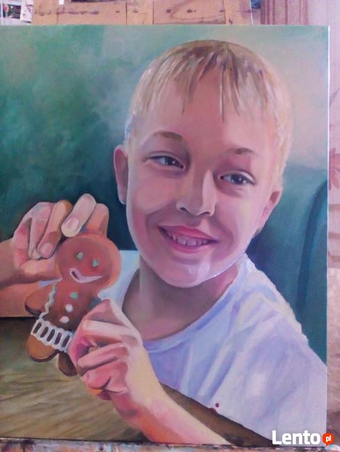 Malarstwo, portrety na zamówienie. Oryginalna, autorska tech.