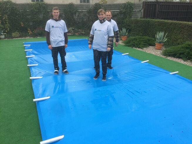 Basenowe przykrycie Zima 10x5m Zadaszenie basenstudio.pl