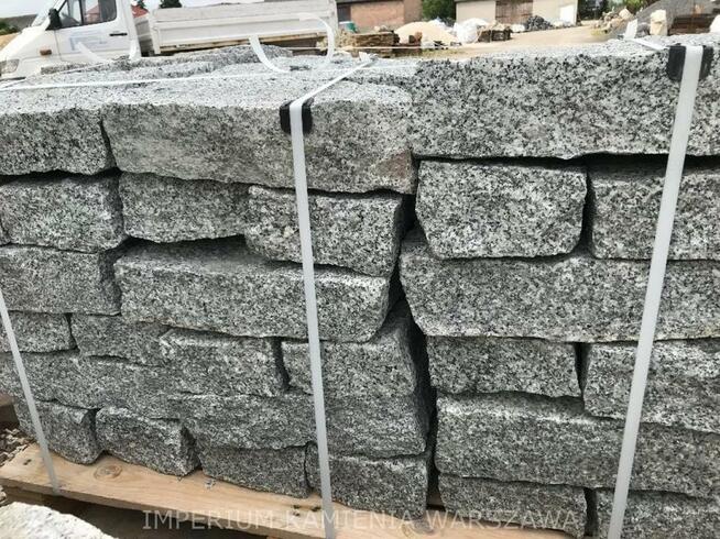 OBRZEŻA KRAWĘŻNIK GRANITOWY 40x20x10 KAMIEŃ MUROWY WARSZAWA