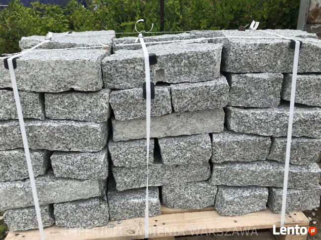 OBRZEŻA KRAWĘŻNIK GRANITOWY 40x20x10 KAMIEŃ MUROWY WARSZAWA