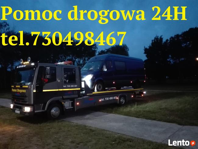 Pomoc drogowa, holowanie samochodów Mikuch laweta Konin