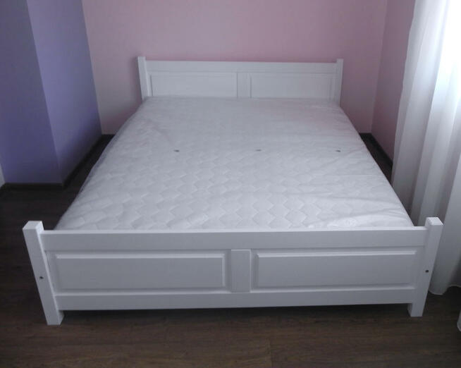 Łóżko sosnowe, drewniane QUADRAT 140x200 w 6-ciu kolorach