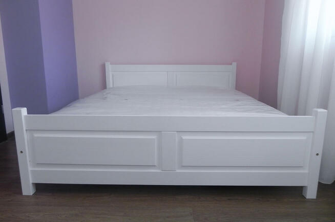 Łóżko sosnowe, drewniane QUADRAT 140x200 w 6-ciu kolorach