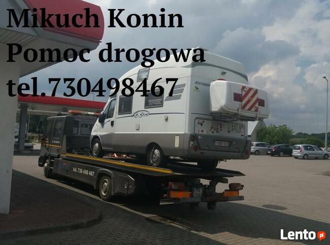 Pomoc drogowa, holowanie samochodów Mikuch laweta Konin