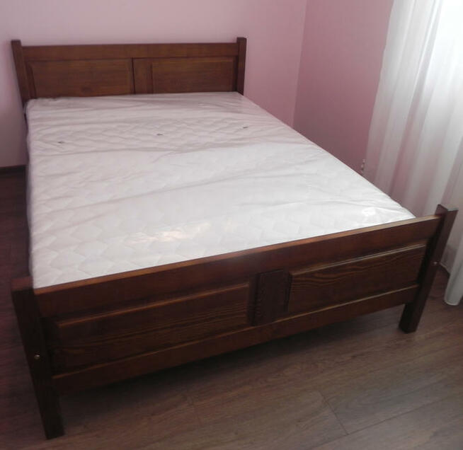 Łóżko sosnowe, drewniane QUADRAT 140x200 w 6-ciu kolorach