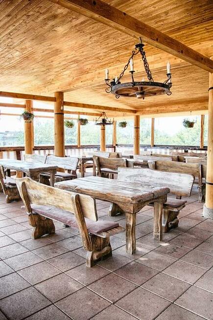 Wyjątkowe oświetlenie do domu drewnianego Lampa z koła