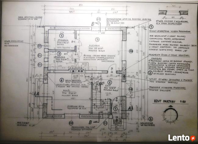Rysunek techniczny odręczny - kalka rapidograf CAD