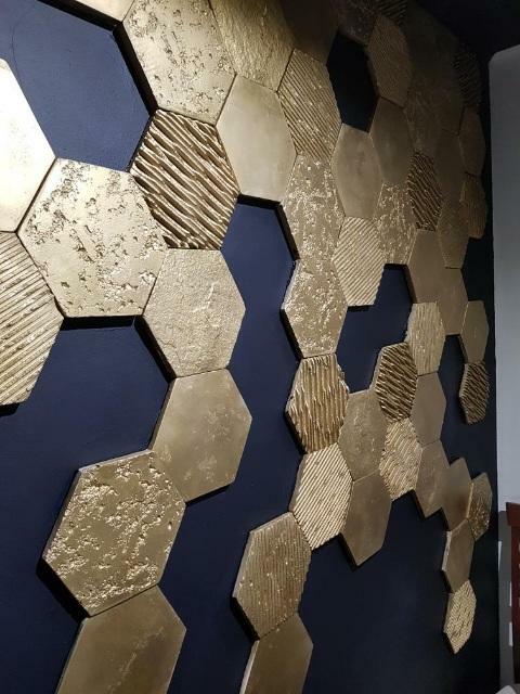 Hexagon dekory heksagon gipsowe hit płytki gipsowe