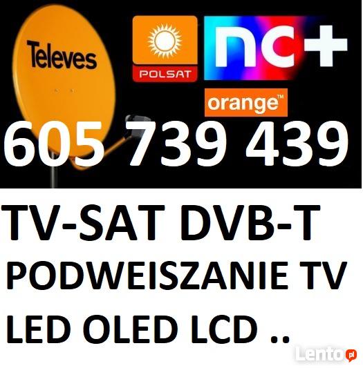 ANTENY Dvb-t,TV-SAT posat canał +,podwieszanie tv