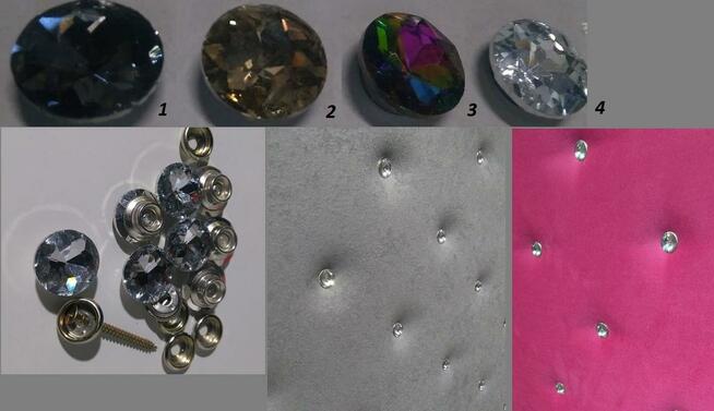 Guzik , guziki tapicerskie kryształki 2,50 zł