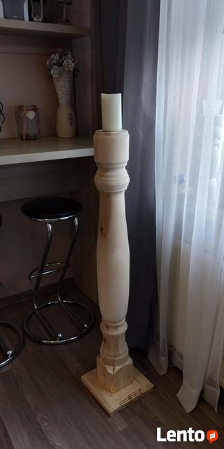 Świecznik, lichtarz paschalny, dekoracji, kwietnik drewniany