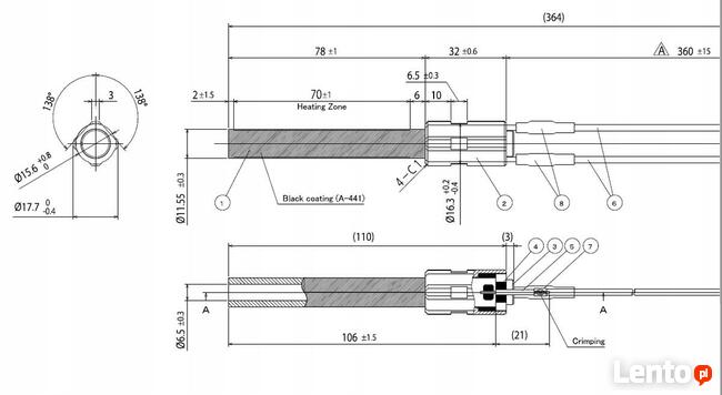 Zapalarka grzałka ceramiczna PSX 2 300w pellet