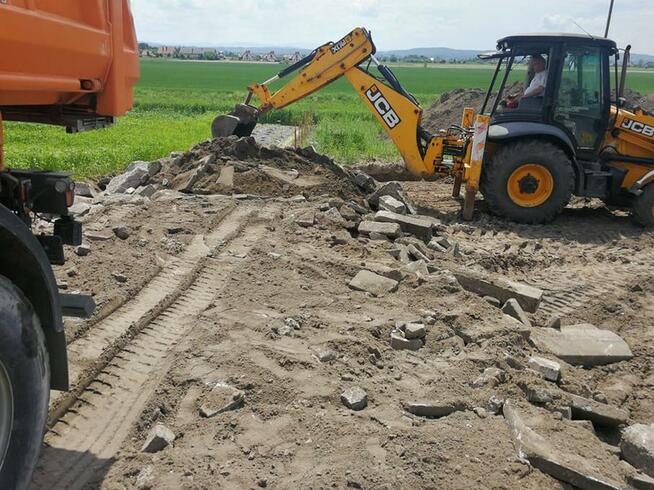 Usługi koparką Wykopy Niwelacja Rozbiórki Kruszywo Kamień