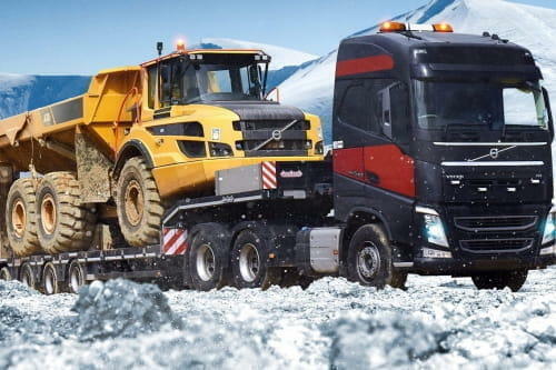 Transport Maszyn Koparka Przerzut Laweta Niskopodwoziowy