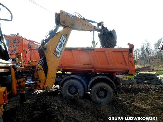 Usługi koparką Wykopy Niwelacja Rozbiórki Kruszywo Kamień