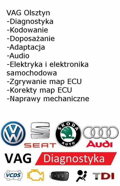 VAG VW Audi Skoda Seat Diagnostyka Komputerowa Adaptacje Kod