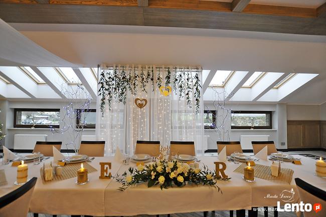 Dekoracje ślubne koscioła, sali, pojazdu, florystyk