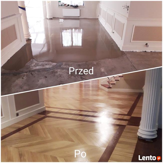 Parkiet, Cyklinowanie podłogi, renowacja, montaż. Słubice