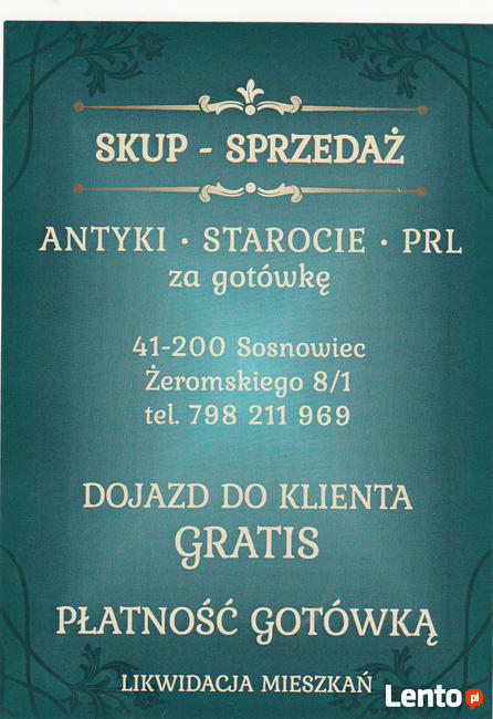SKUP ANTYKI STAROCIE PRL 798-211-969
