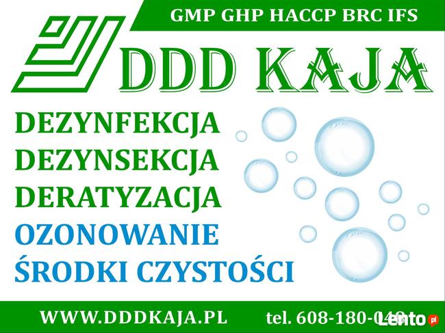 DDD KAJA DEZYNSEKCJA DEZYNFEKCJA DERATYZACJA HACCP