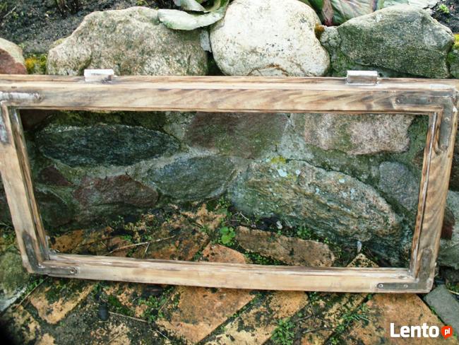 Stare okno , rama okienna retro loft lustro, zdjęcia 86x46