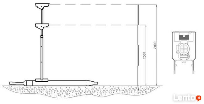 Zestaw optyczny, celownik, kretoskop do maszyny przeciskowej