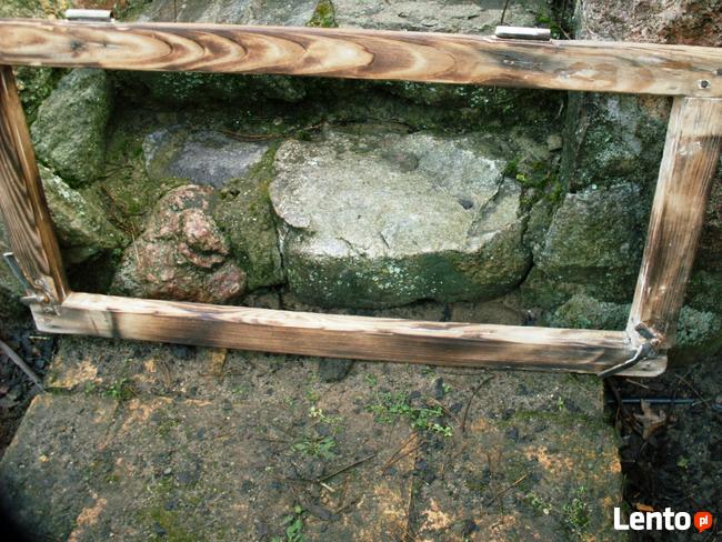 Stare okno , rama okienna retro loft lustro, zdjęcia 86x46