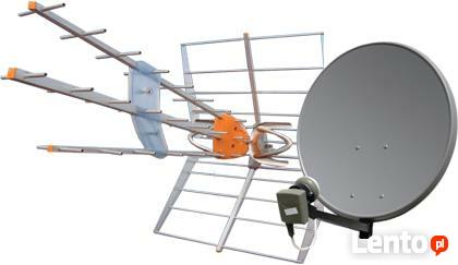 Montaż ustawianie anten , wieszanie telewizorów WĄBRZEŹNO