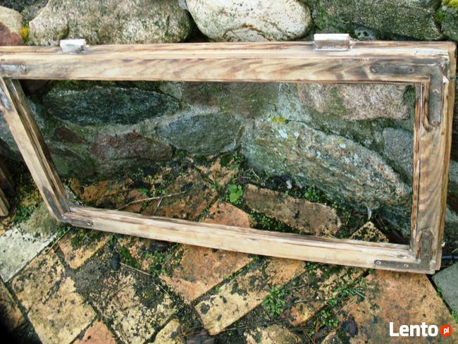 Stare okno , rama okienna retro loft lustro, zdjęcia 86x46