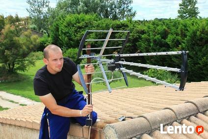 Montaż ustawianie anten , wieszanie telewizorów WĄBRZEŹNO