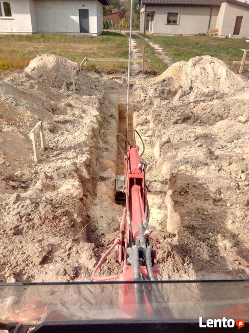 Odwodnienia drenaże nawodnienia miniladowarka fundamenty kop