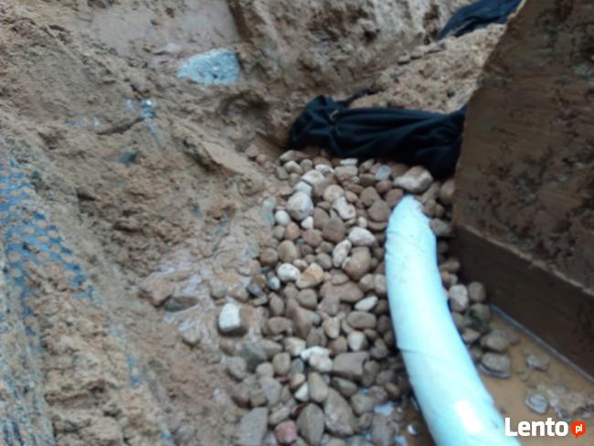 Odwodnienia drenaże nawodnienia miniladowarka fundamenty kop