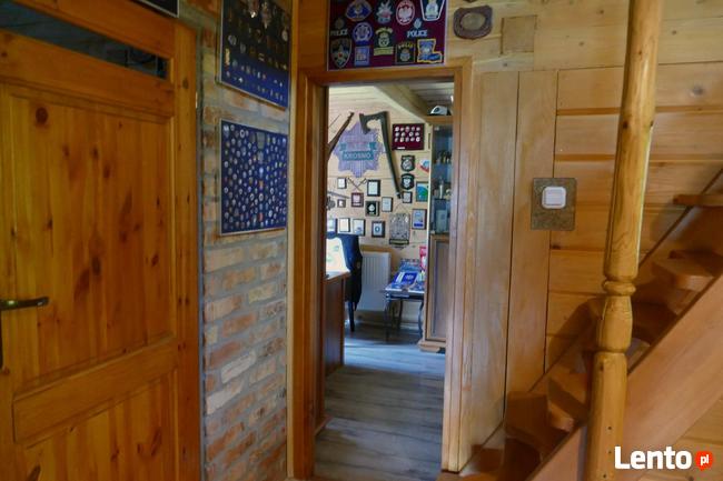 Dom z bali nad strumykiem - 102m2, działka 39 arów, Izdebki