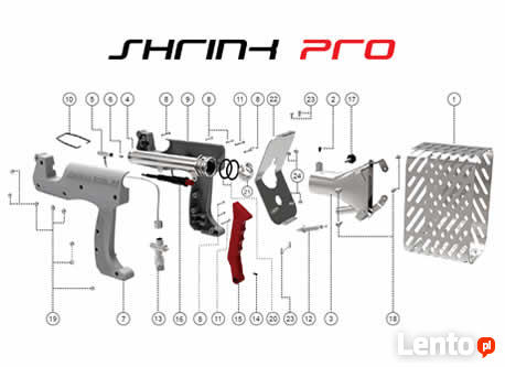Opalarka do folii termokurczliwej ShrinkPro10 zestaw