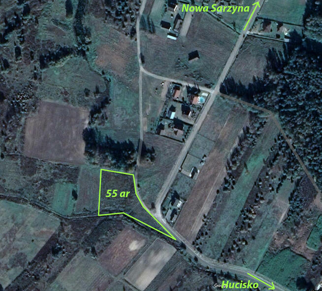 Sprzedam działkę z warunkami zabudowy, 54 ar