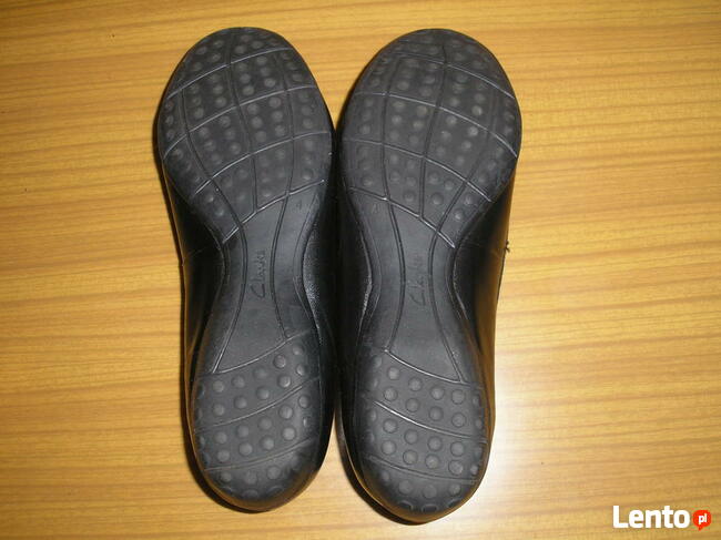 Clarks baleriny 38 24cm skóra naturalna