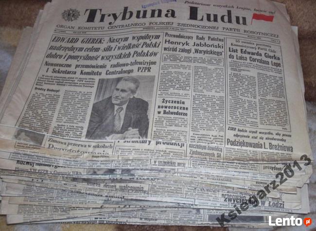 * Trybuna Ludu ,zestaw 90 numerów, rok 1977