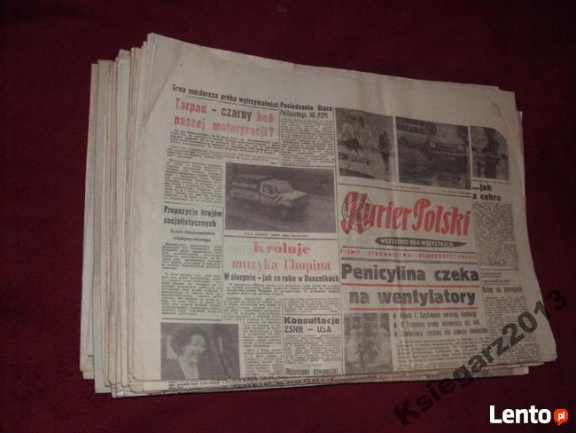 Kurier Polski , rok 1986 , zestaw 66 sztuk