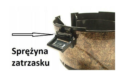 Zatrzask zbiornika na wodę do odkurzacza Rainbow!!!