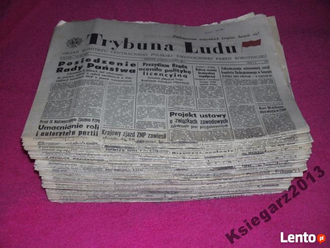 * Trybuna Ludu zestaw 141 numerów, rok 1981
