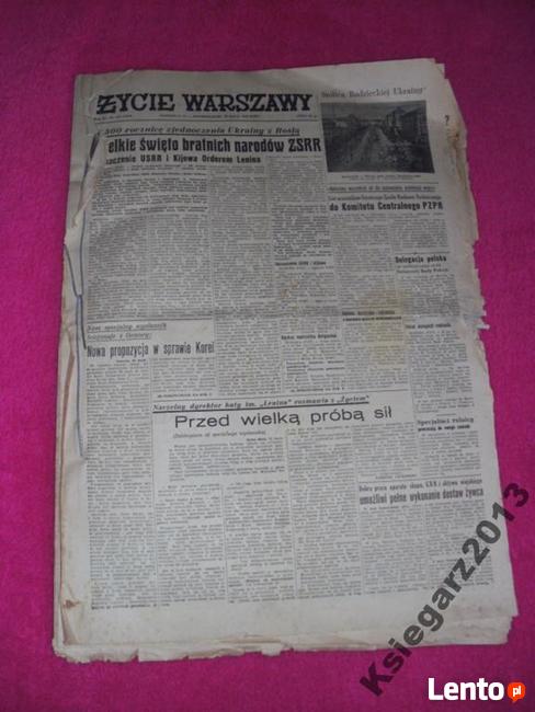 * Życie Warszawy zestaw 28 numerów, rok 1946-1958