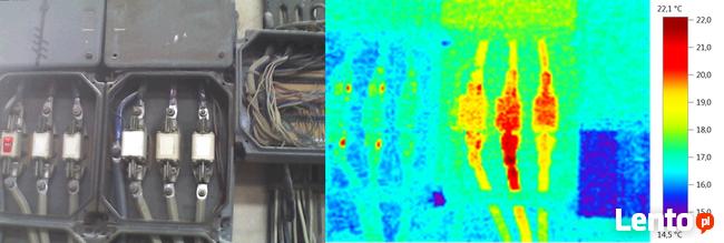 Termowizja budynków, mieszkań, zakład przemysł.-inst. elektr